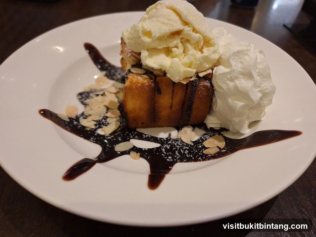 Dessert with Ice Cream and Whipped Cream