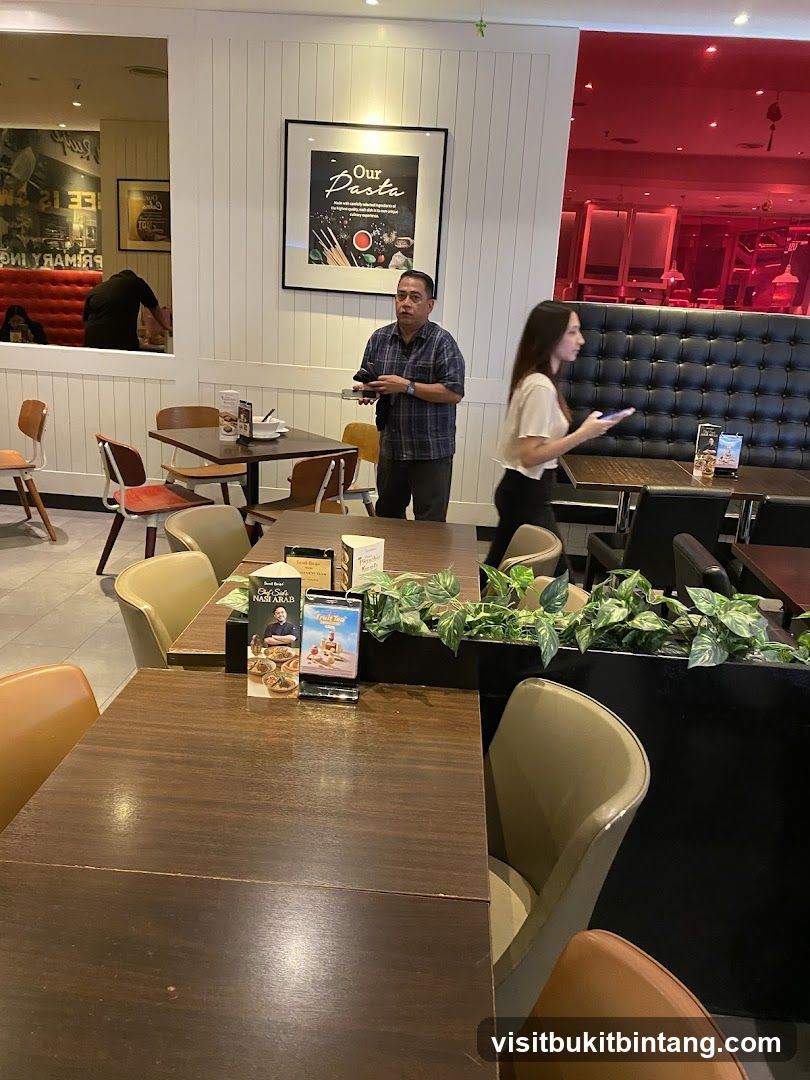 Restaurant Interior with Diners