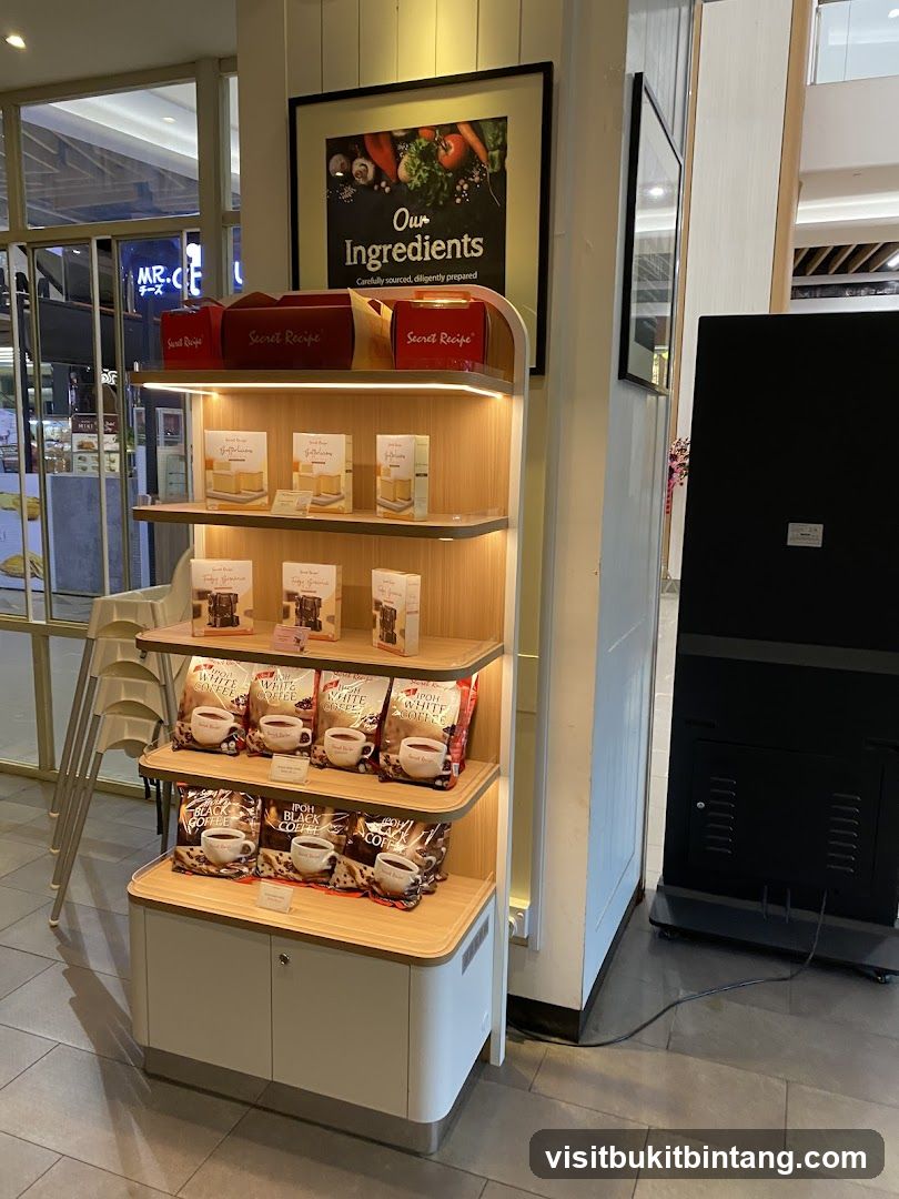 Secret Recipe Display Shelf