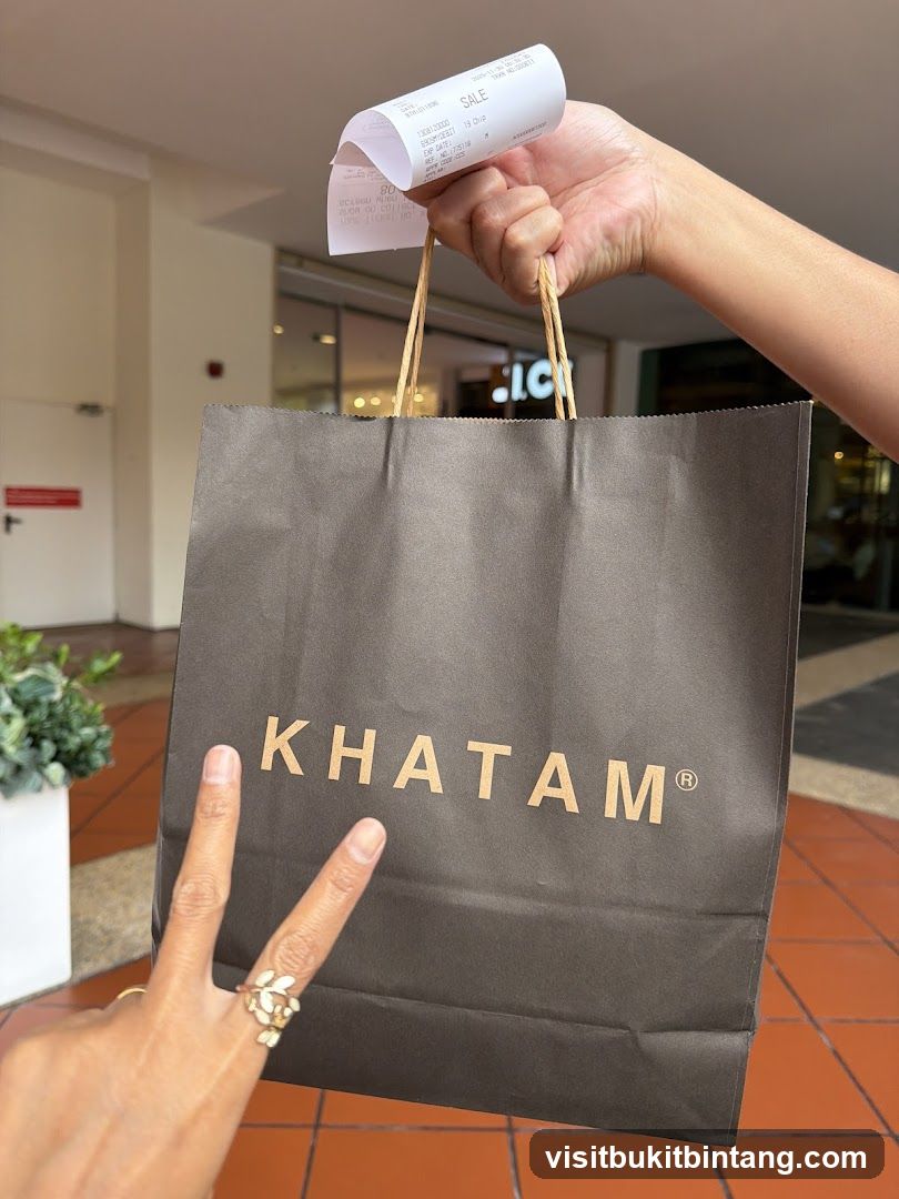 Shopping Bag with Receipt