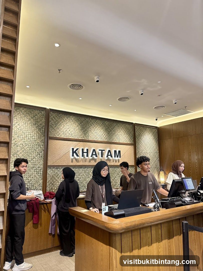 Staff at a counter