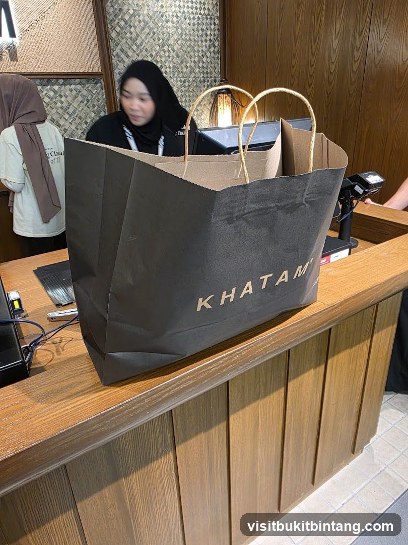 Shopping Bags at Counter