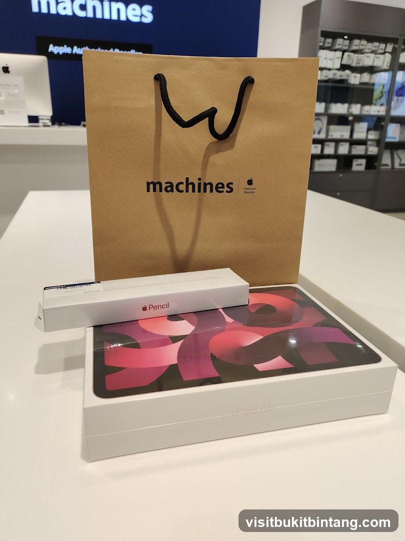 Apple Products and Shopping Bag