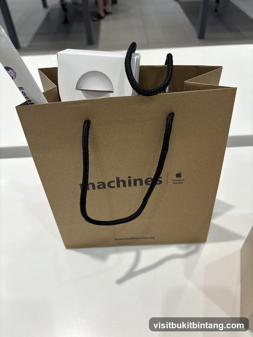 Shopping Bag with Apple Products