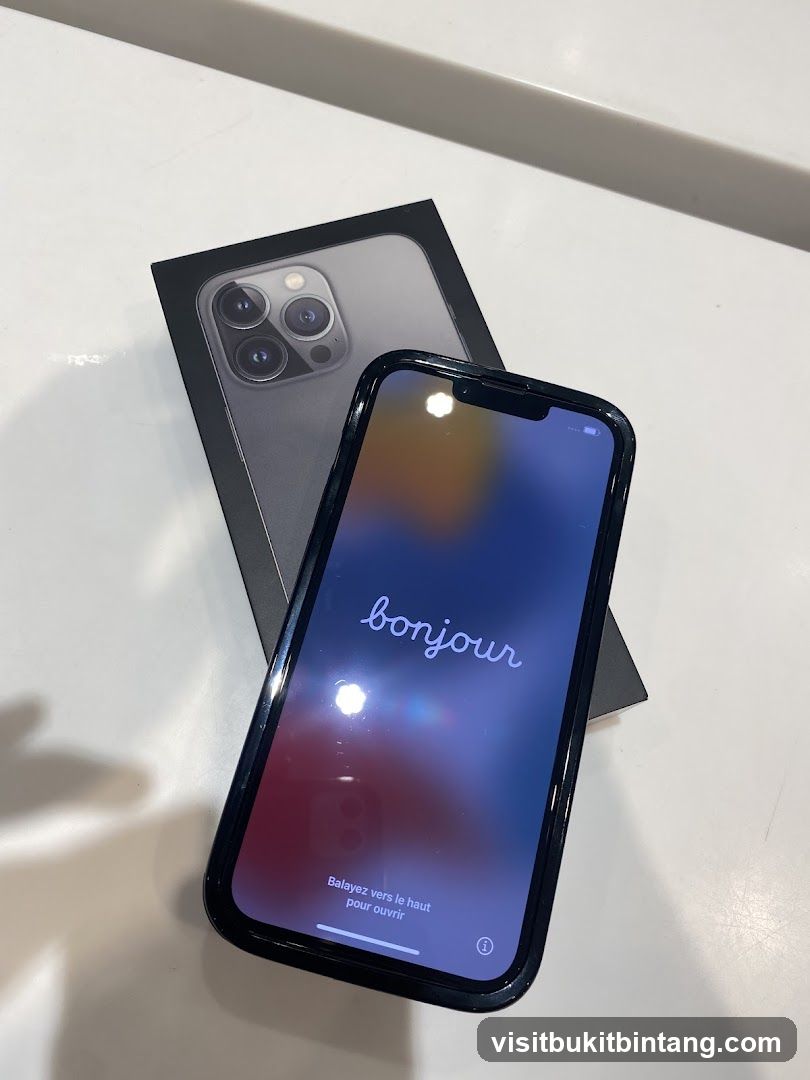 iPhone 13 Pro Box and Phone