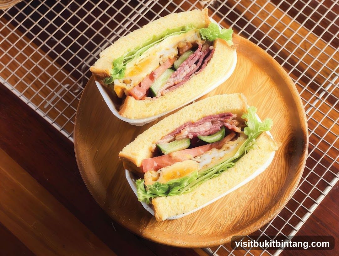 Two Sandwiches on a Plate