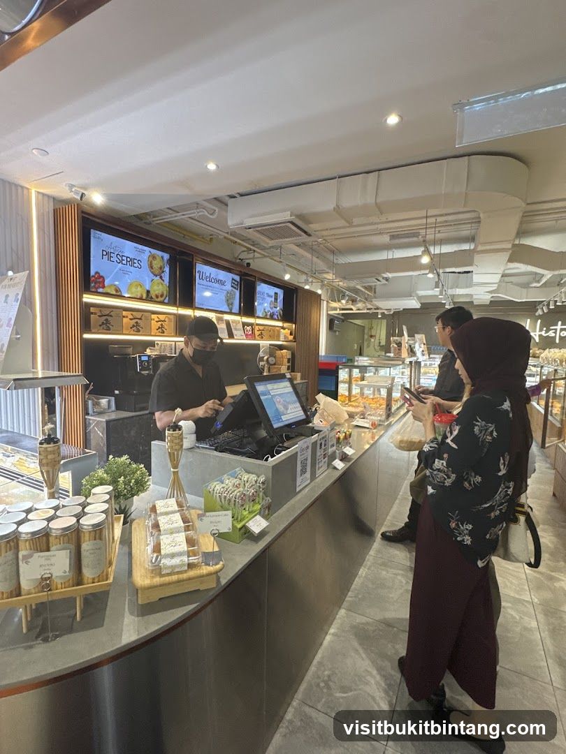 Bakery Counter with Customers