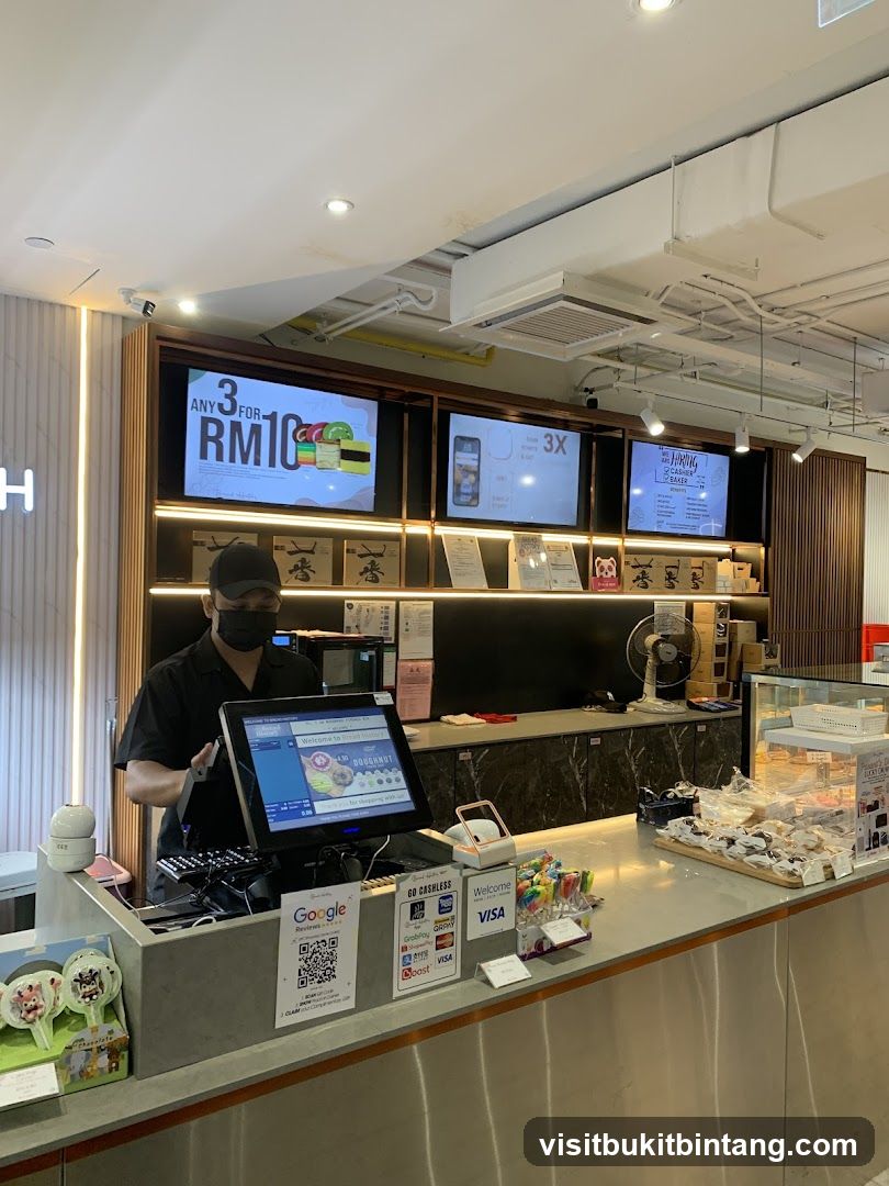 Counter with Staff and Promotions