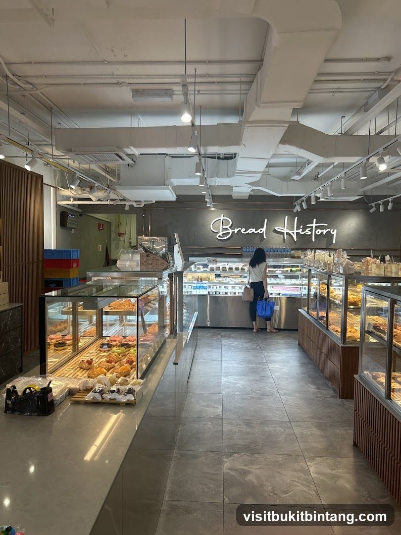 Interior of a bakery