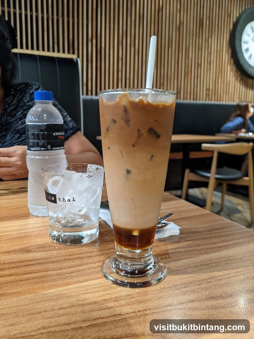 Iced Coffee and Water
