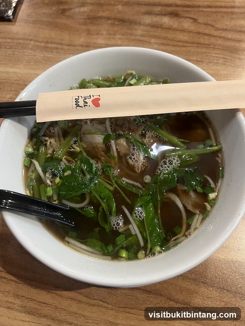 Bowl of Thai Noodle Soup