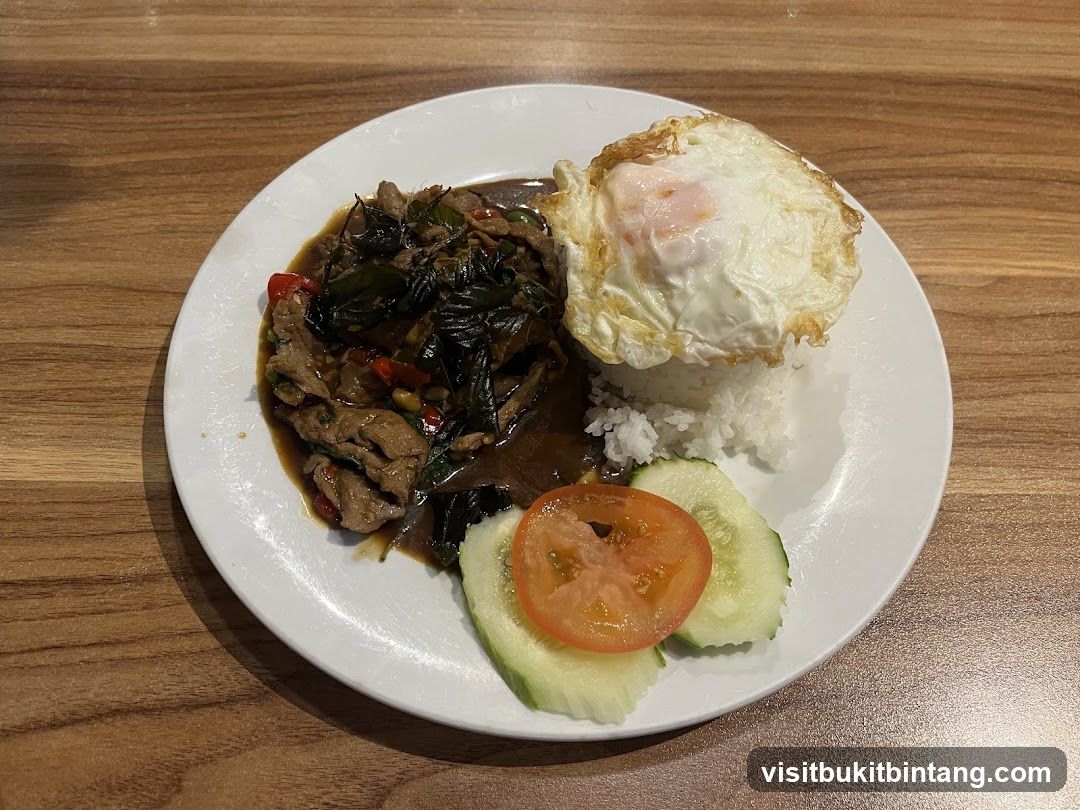 Thai Basil Beef with Fried Egg
