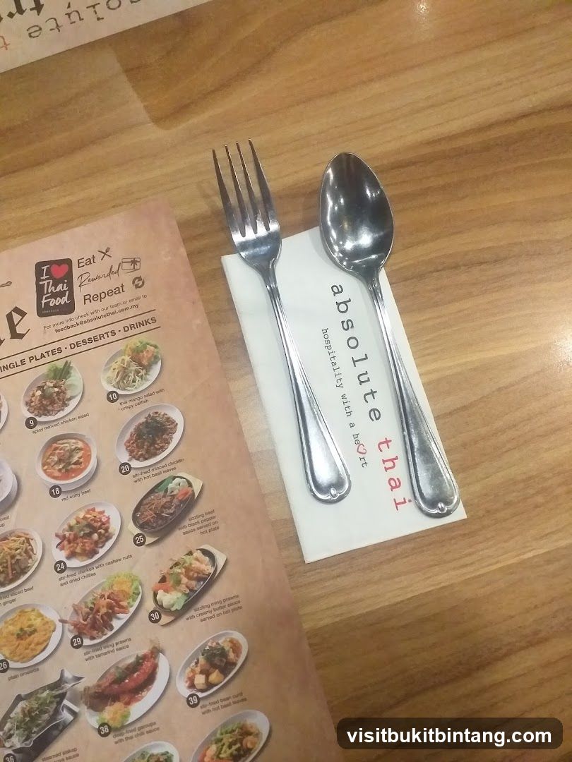 Table Setting with Menu