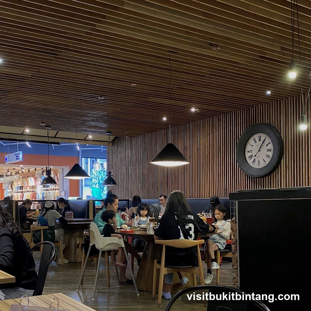 Restaurant Interior with Patrons