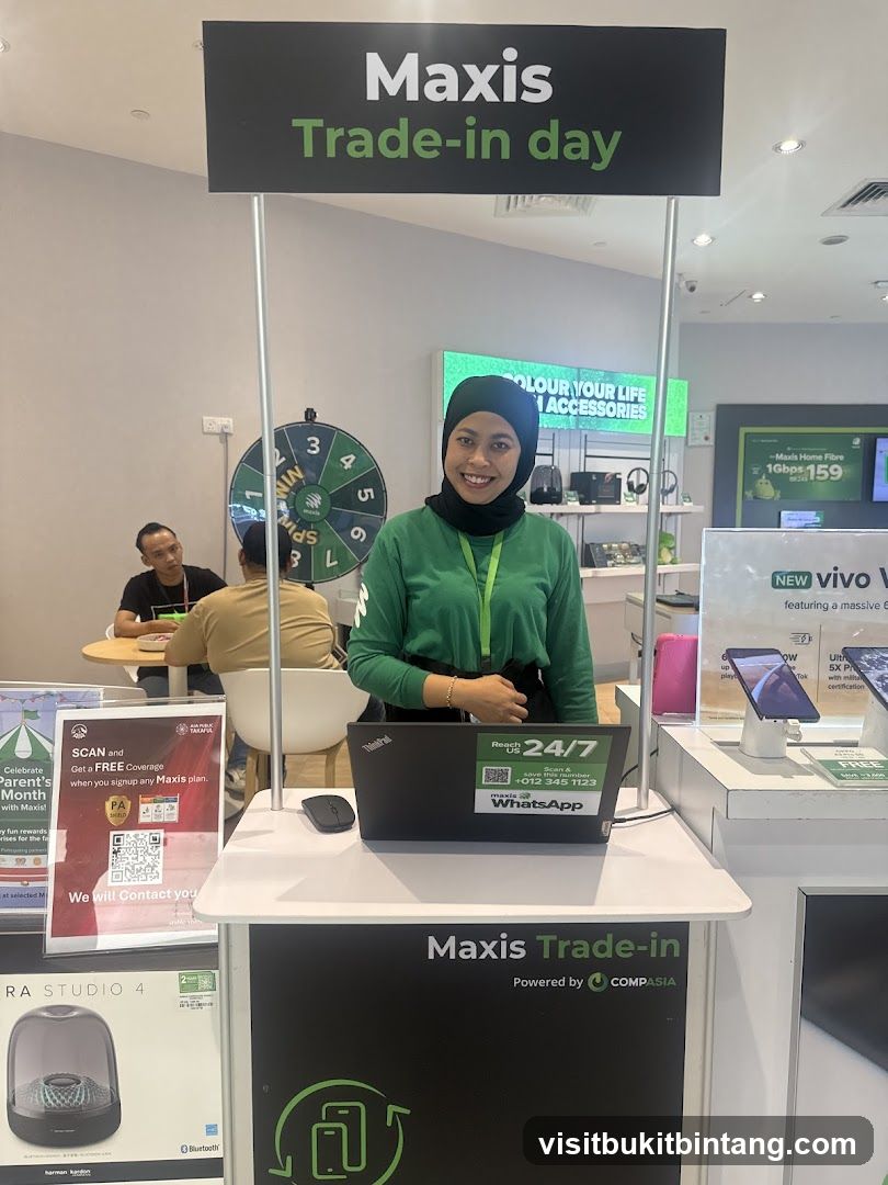 Maxis Trade-in Day Booth