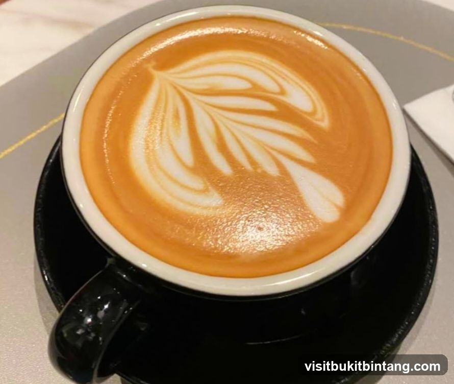 Latte with latte art