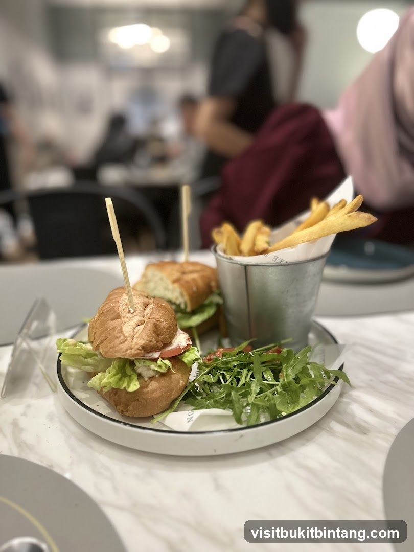 Sandwich and Fries