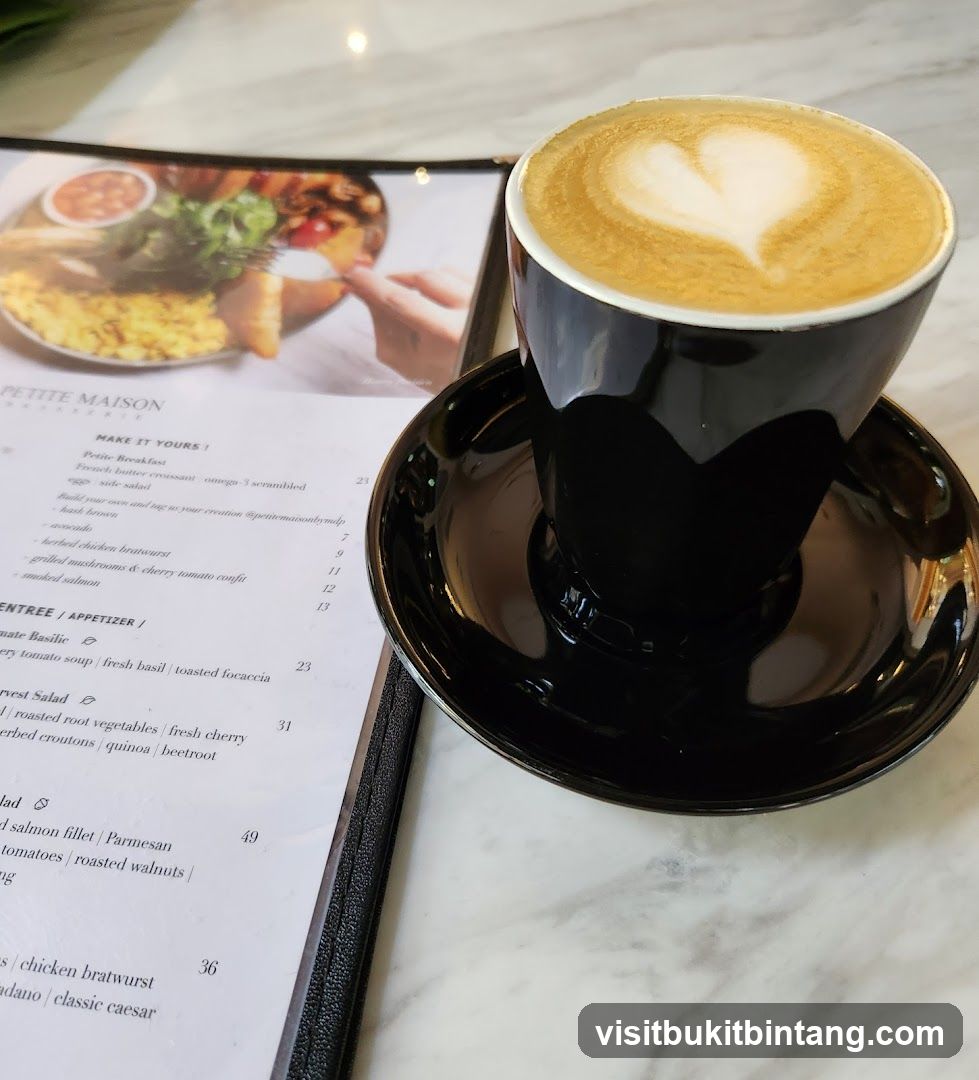 Latte and Menu