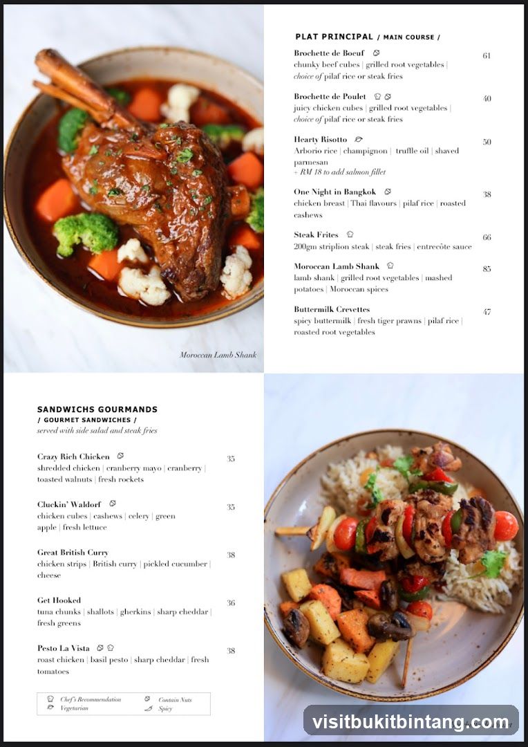 PLAT PRINCIPAL / MAIN COURSE / GOURMET SANDWICHES /