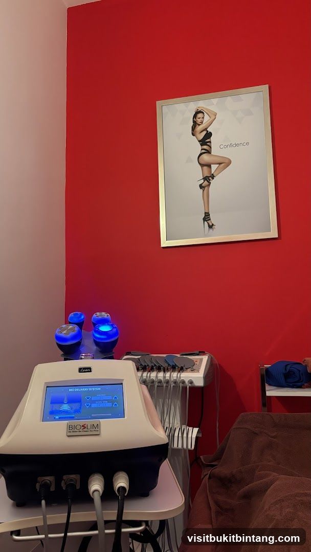 Beauty treatment room with equipment