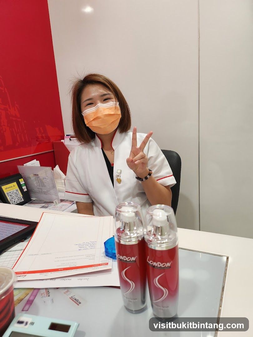 Woman with face mask and peace sign