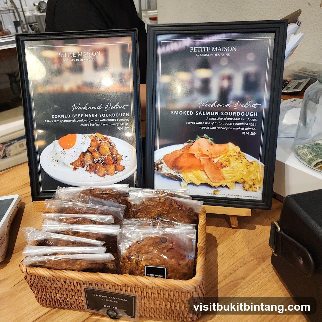Weekend Debut Menu and Cookies