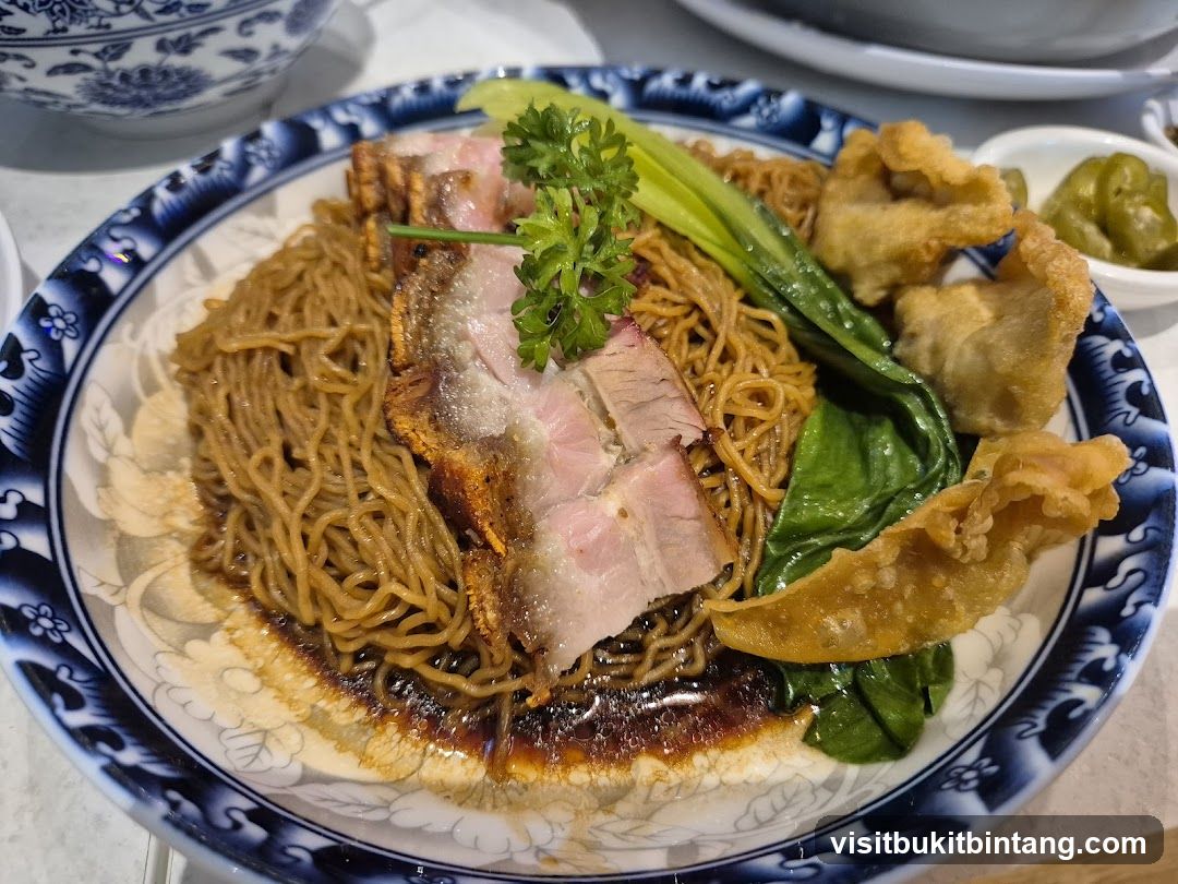 Noodles with Roasted Pork and Wontons