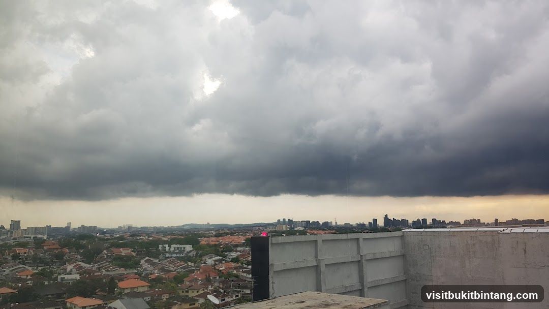 Stormy Sky Over Cityscape