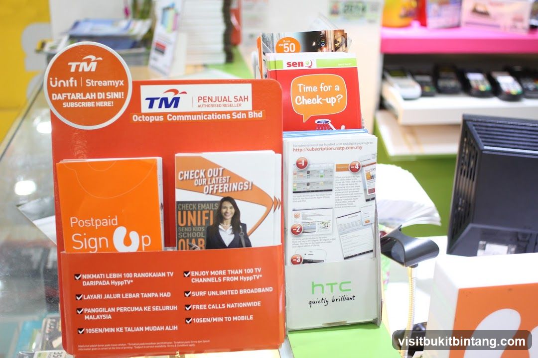 Telecommunications promotional display