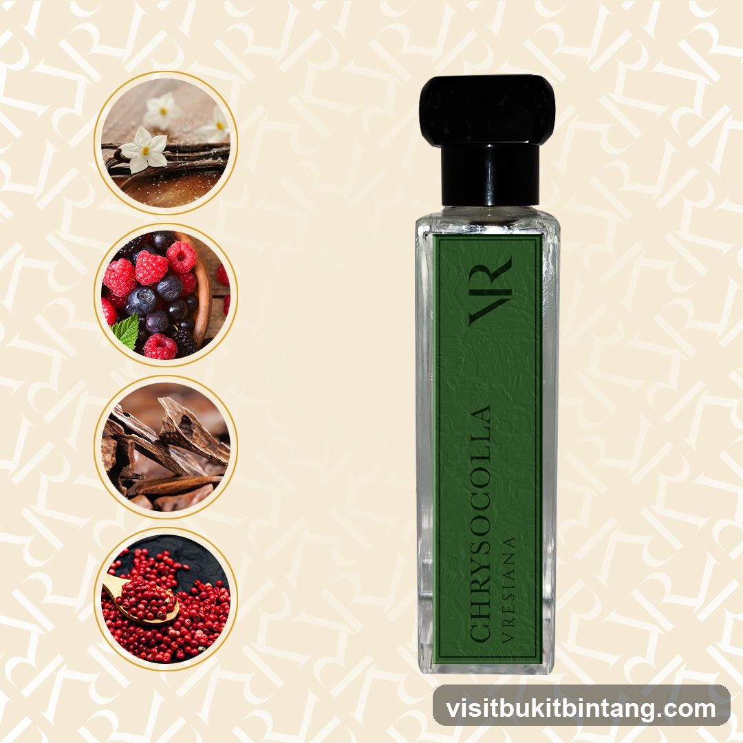 Perfume Bottle with Ingredients