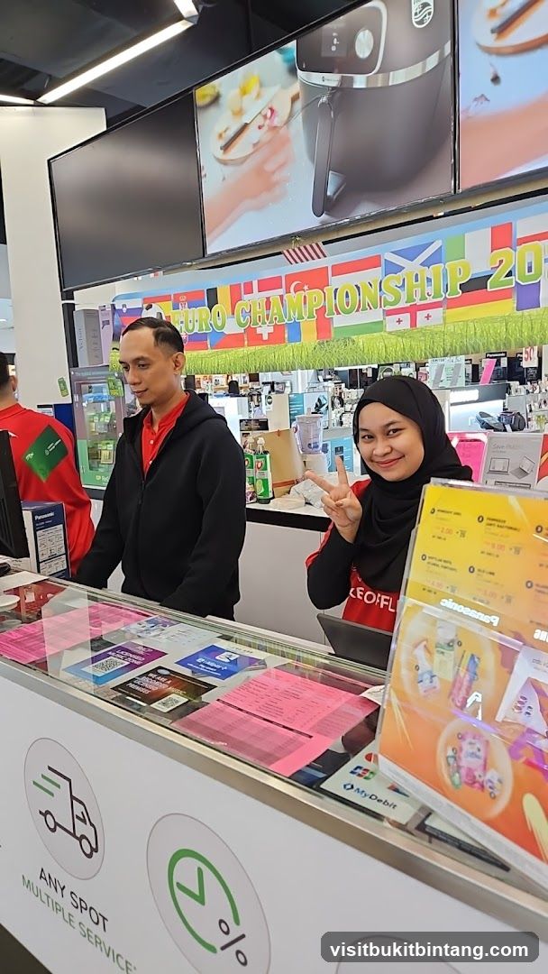 Store Counter with Staff
