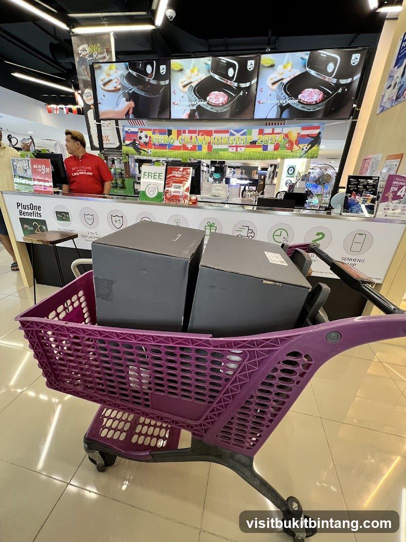 Shopping Cart with Boxes