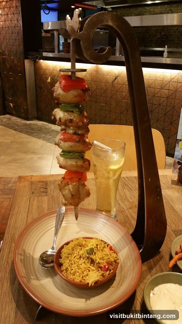 Chicken Skewers with Rice