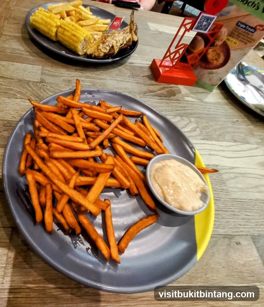 Sweet Potato Fries and Chicken Meal