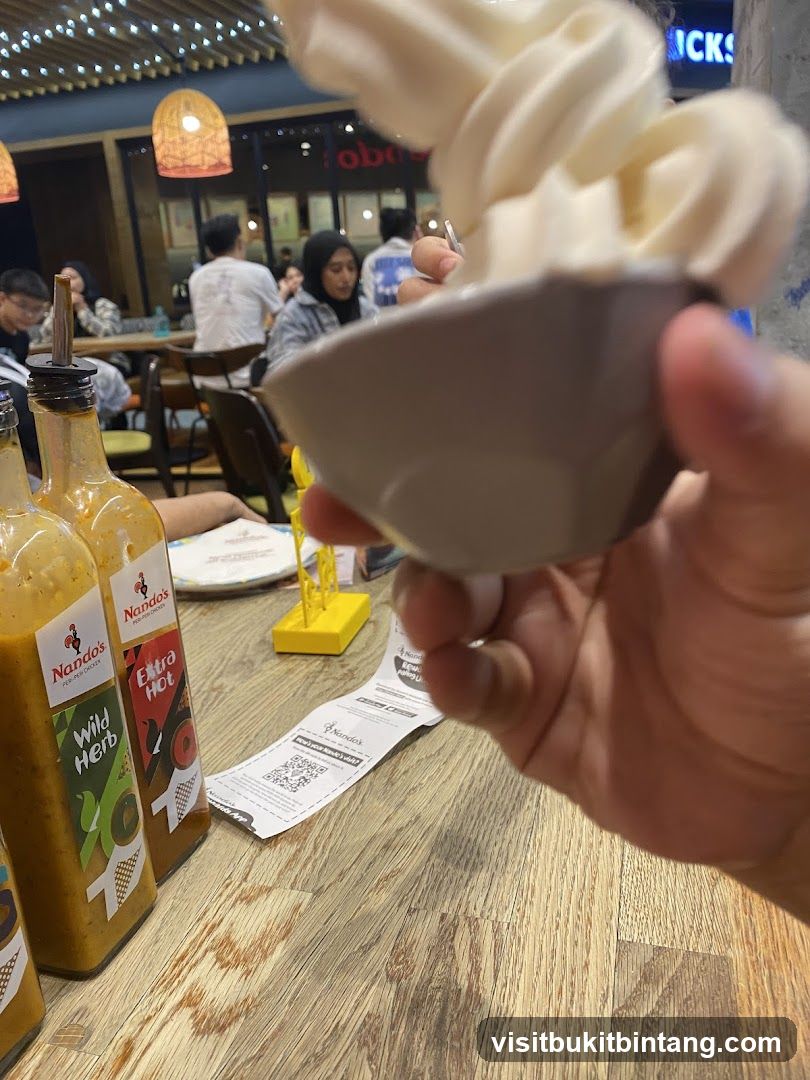Nando's Sauces and Dessert