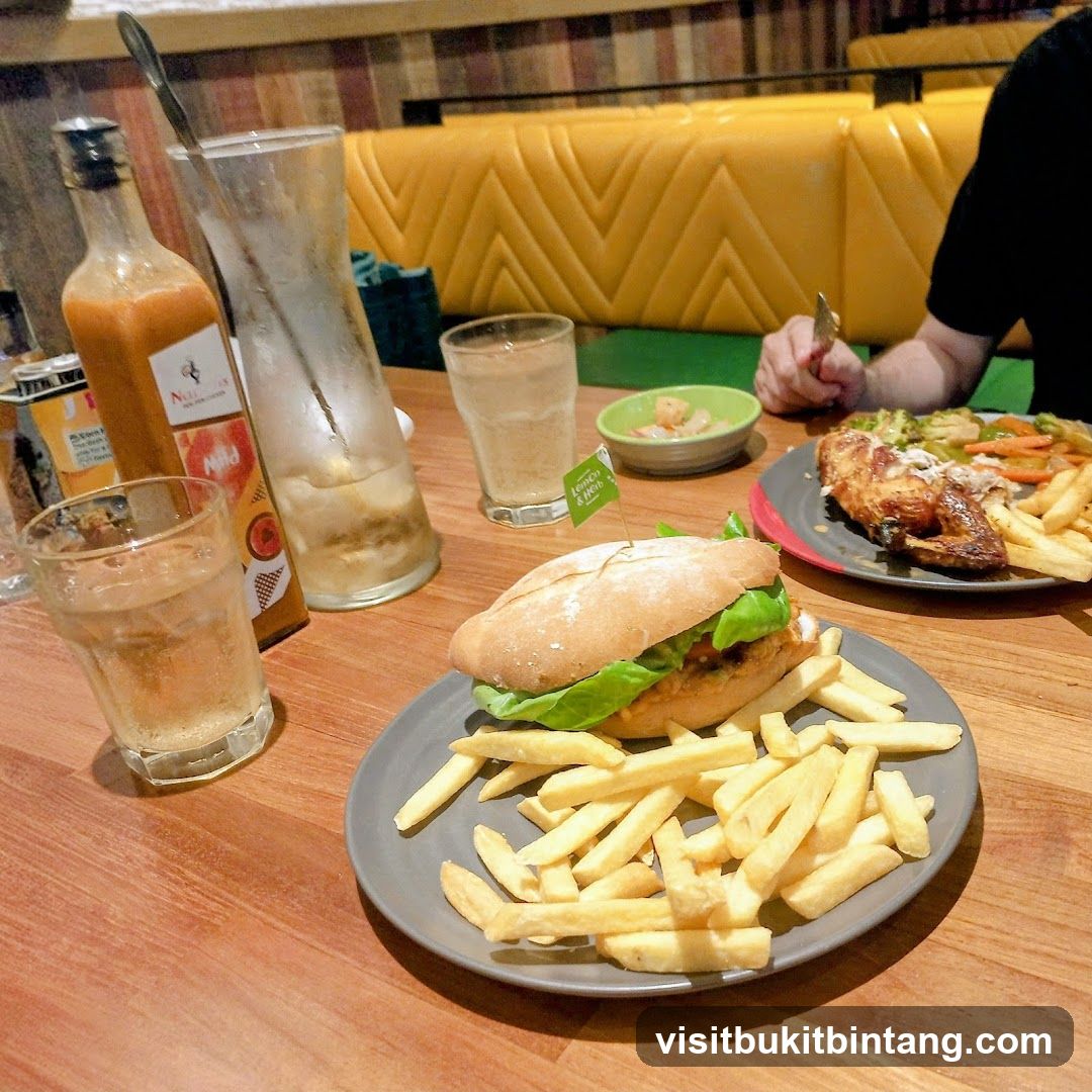 Restaurant Table with Food