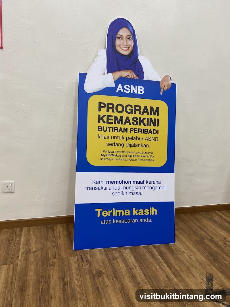 ASNB Program Kemaskini Butiran Peribadi Standee