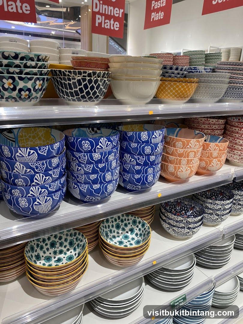Bowls and Plates on Shelves