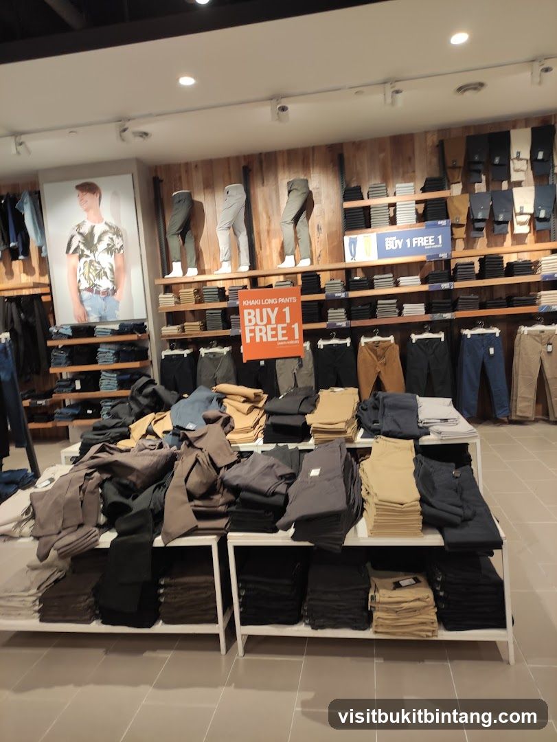 Pants Display with Sale Sign