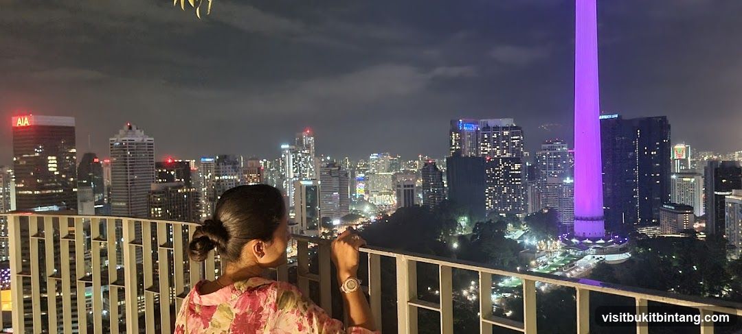 Nighttime Cityscape View