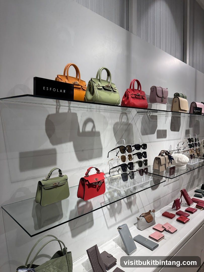 Handbags and Accessories Display