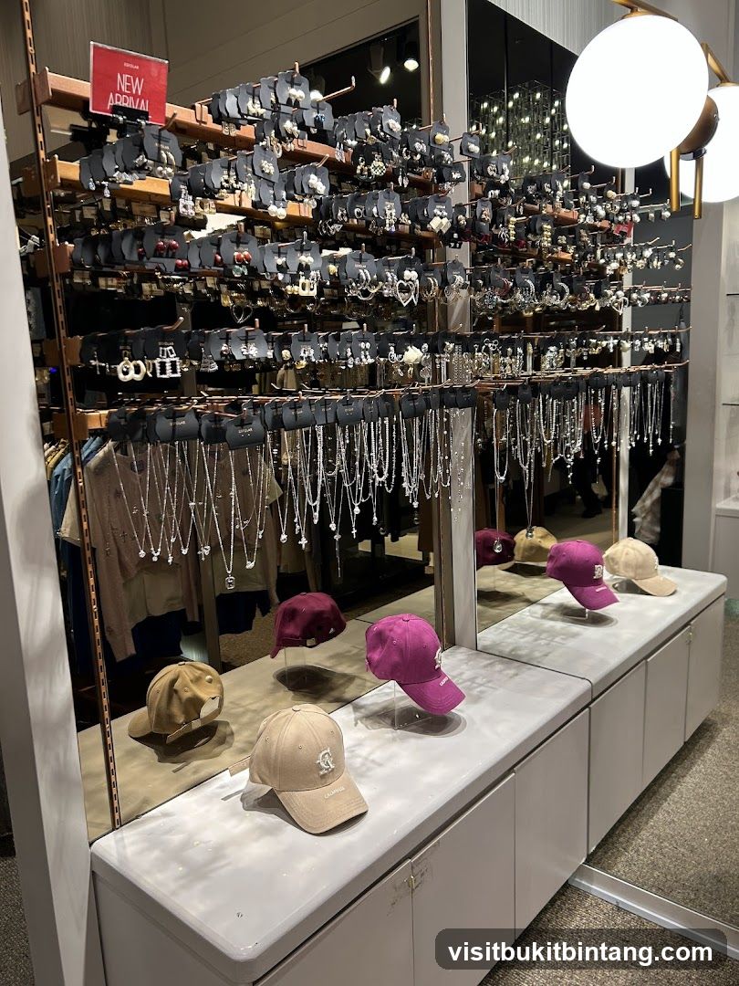 Jewelry and Hats Display