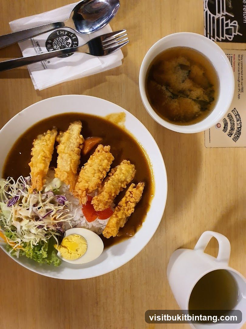 Curry with Fried Fish and Rice