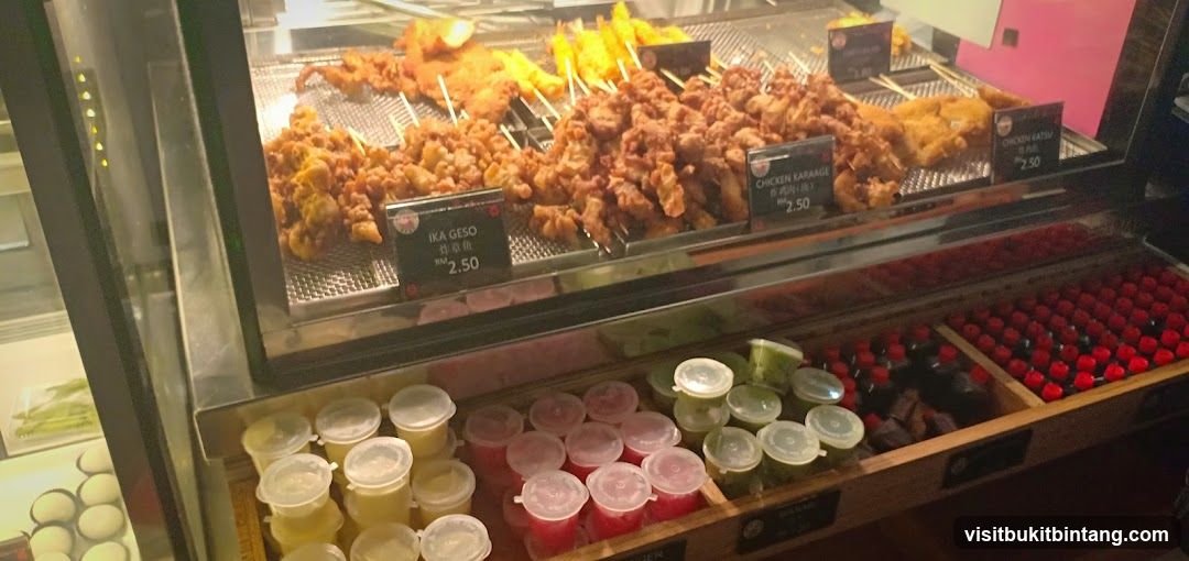 Fried Snacks and Desserts Display