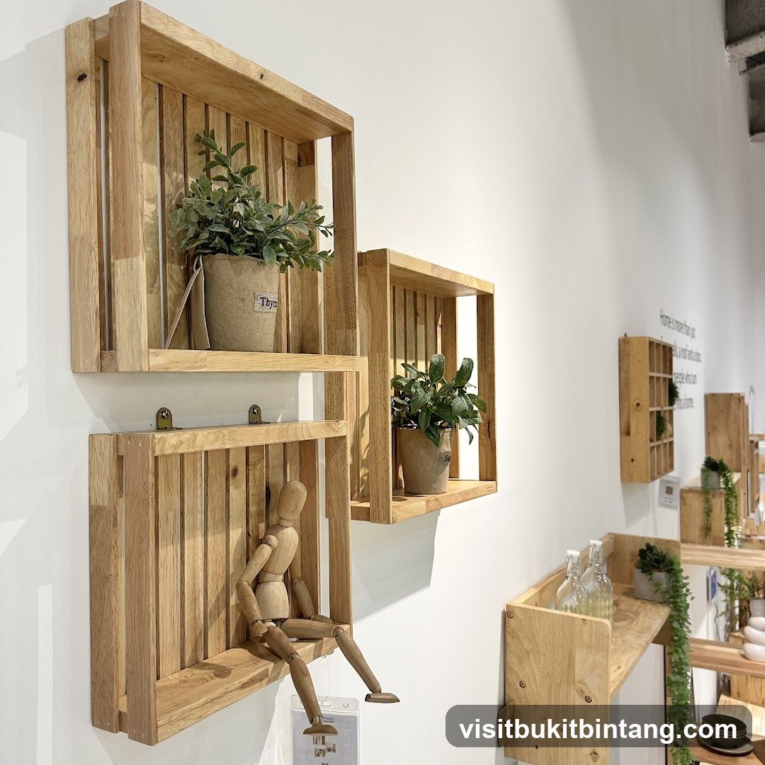 Wooden Shelving Display
