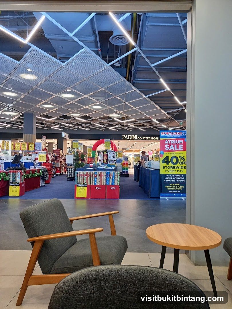 Store Interior with Sale Advertisement