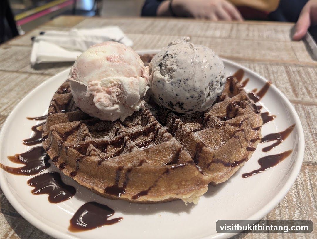 Waffle with Ice Cream
