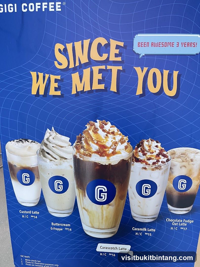 Gigi Coffee Menu