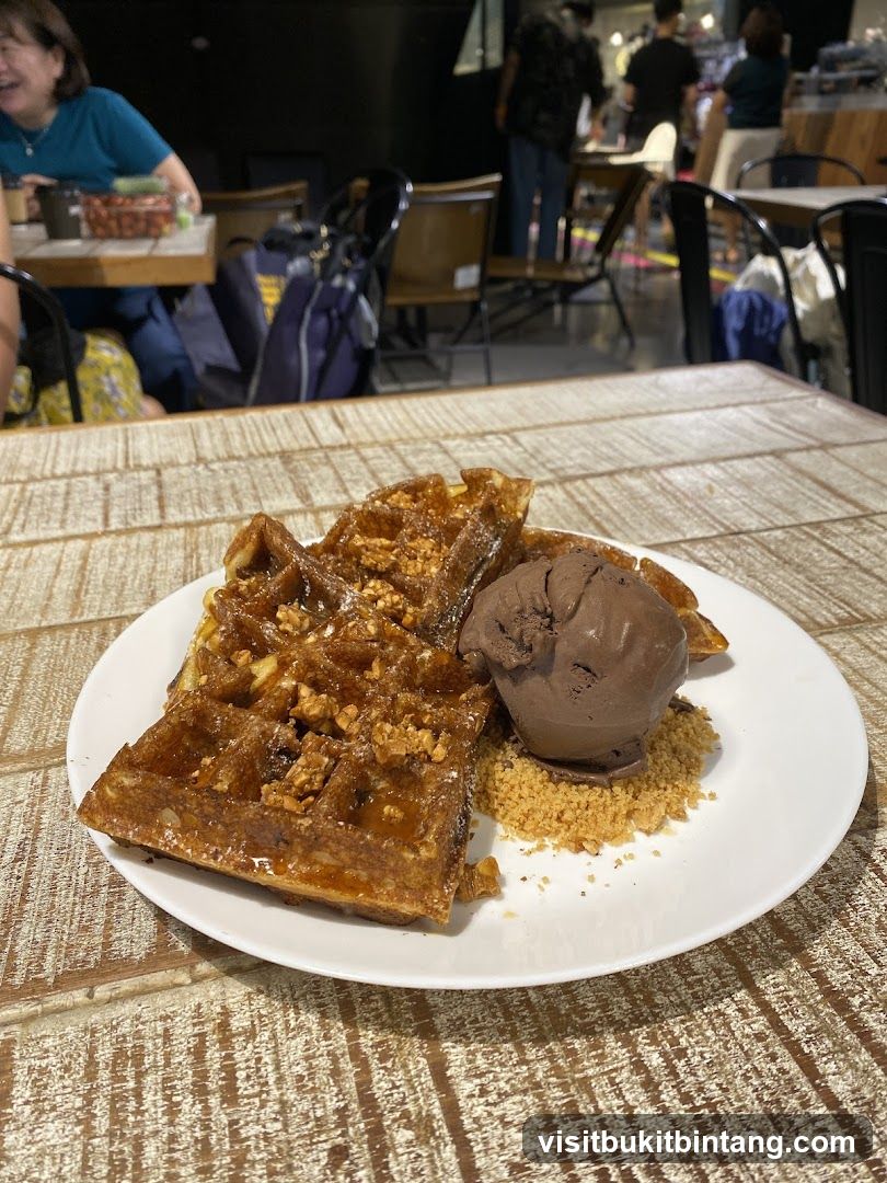 Waffles with Ice Cream