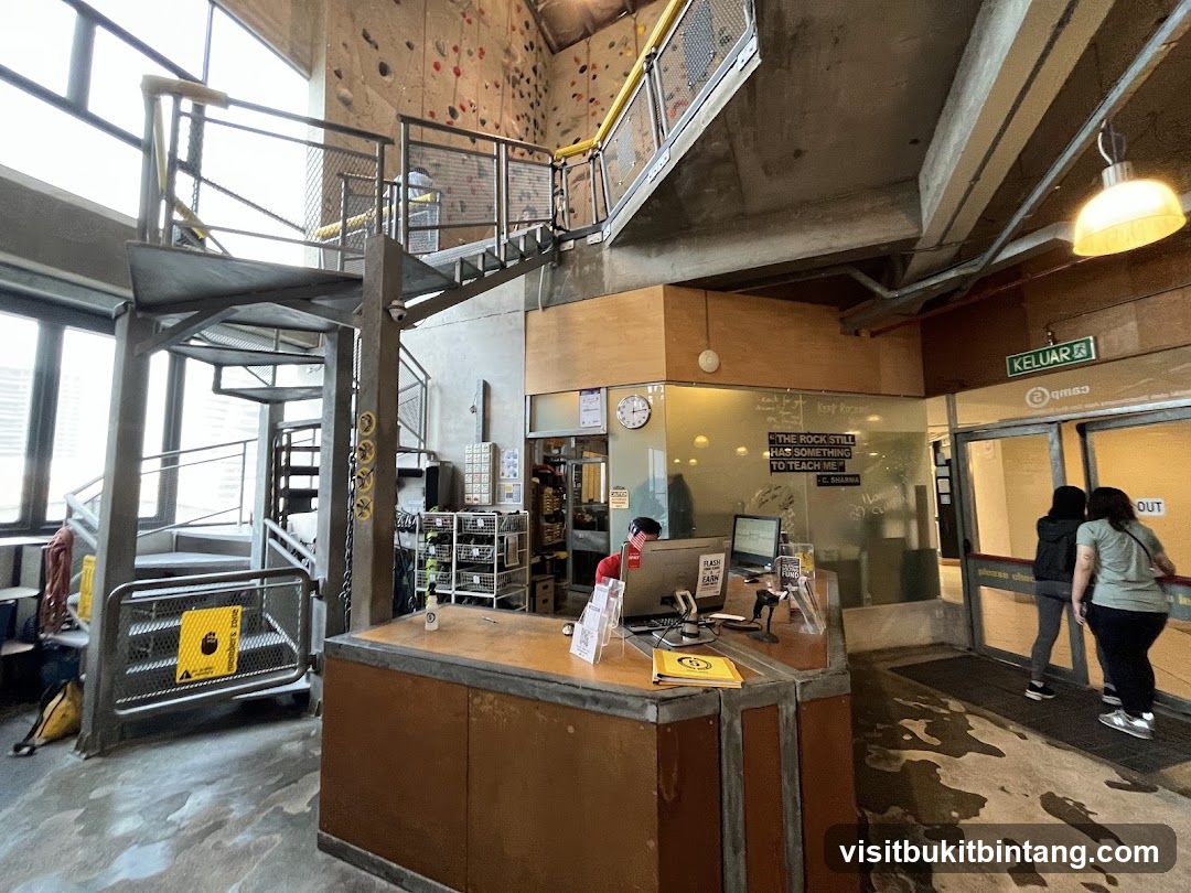Climbing Gym Reception Area